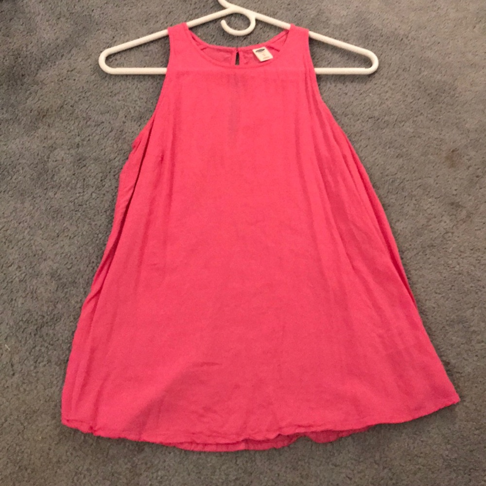 Pink Sleeveless Blouse